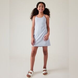 Athleta Girl Everyday Dress Size Large 12 Light Blue Built in Short Sleeveless